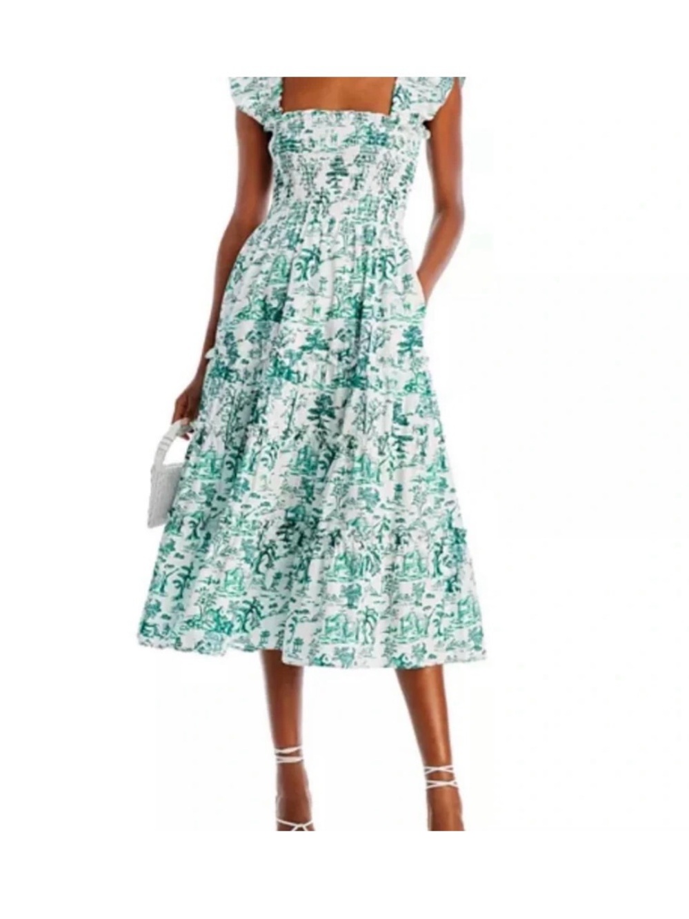 Aqua Calypso Smocked Dress